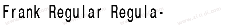 Frank Regular Regula字体转换